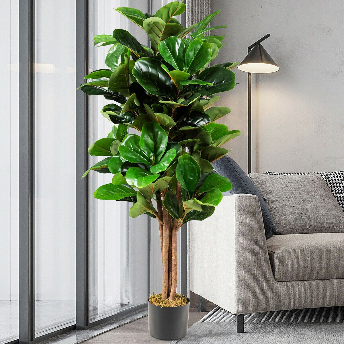 Decorative Artificial Fiddle Leaf Fig Tree for the Home and Office
